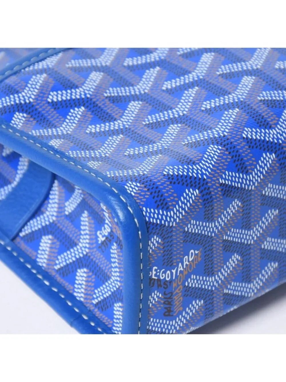 Goyard Jouvence PM Pouch Clutch Leather Blue